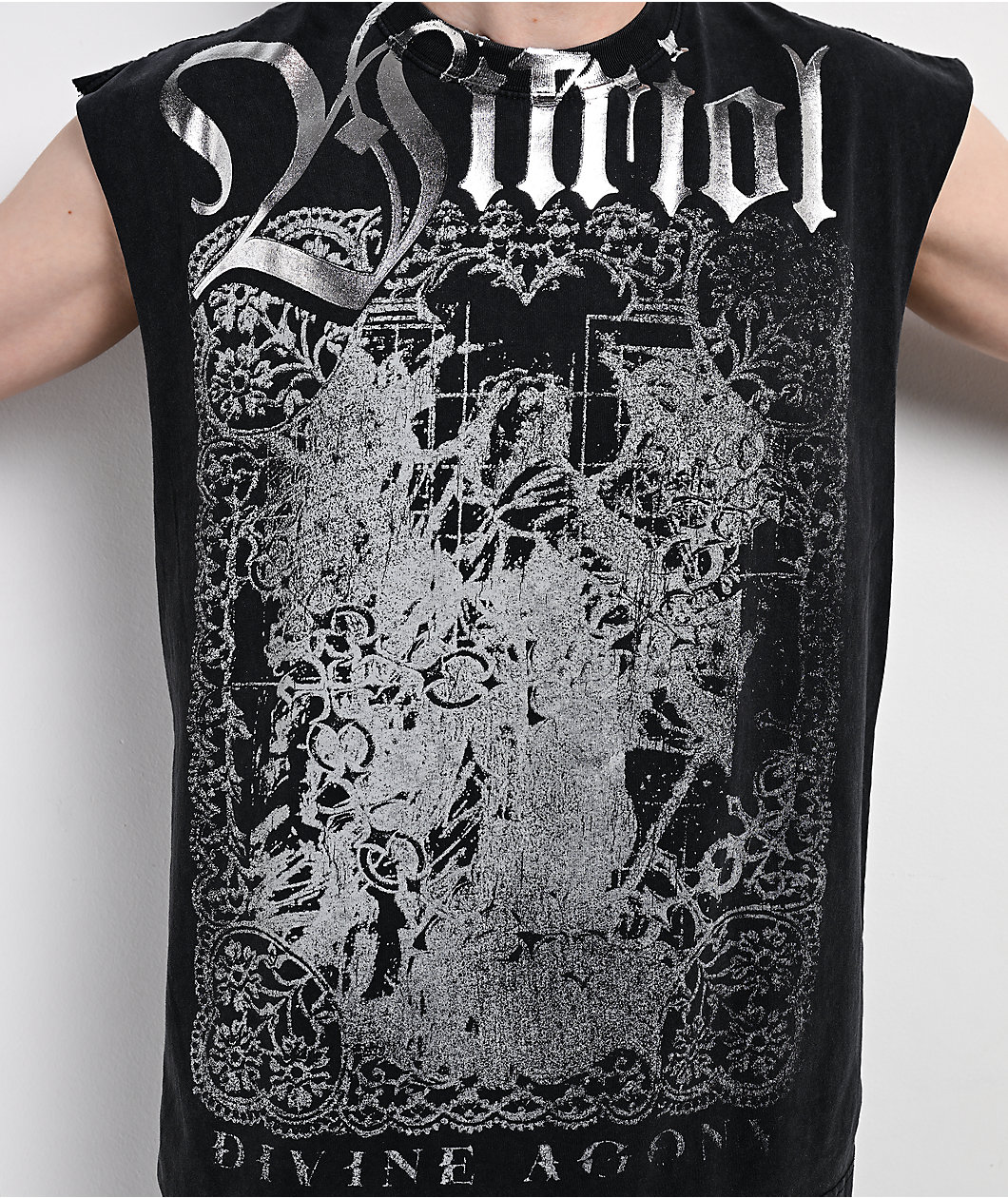 Vitriol Dainty Dark Fantasy Black Tank Top
