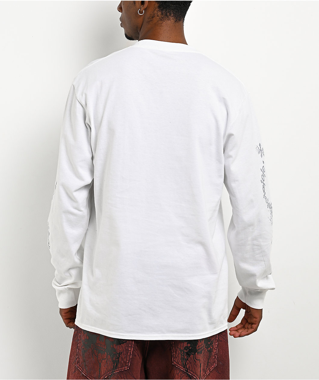 Vitriol Dainty Dark Fantasy White Long Sleeve T-Shirt