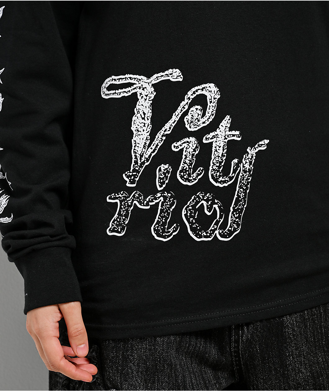 Vitriol Demon Bunnies Black Long Sleeve T-Shirt