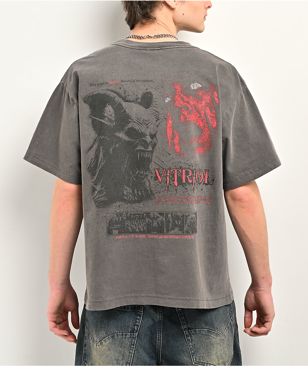 Vitriol Demon Vintage Black T-Shirt