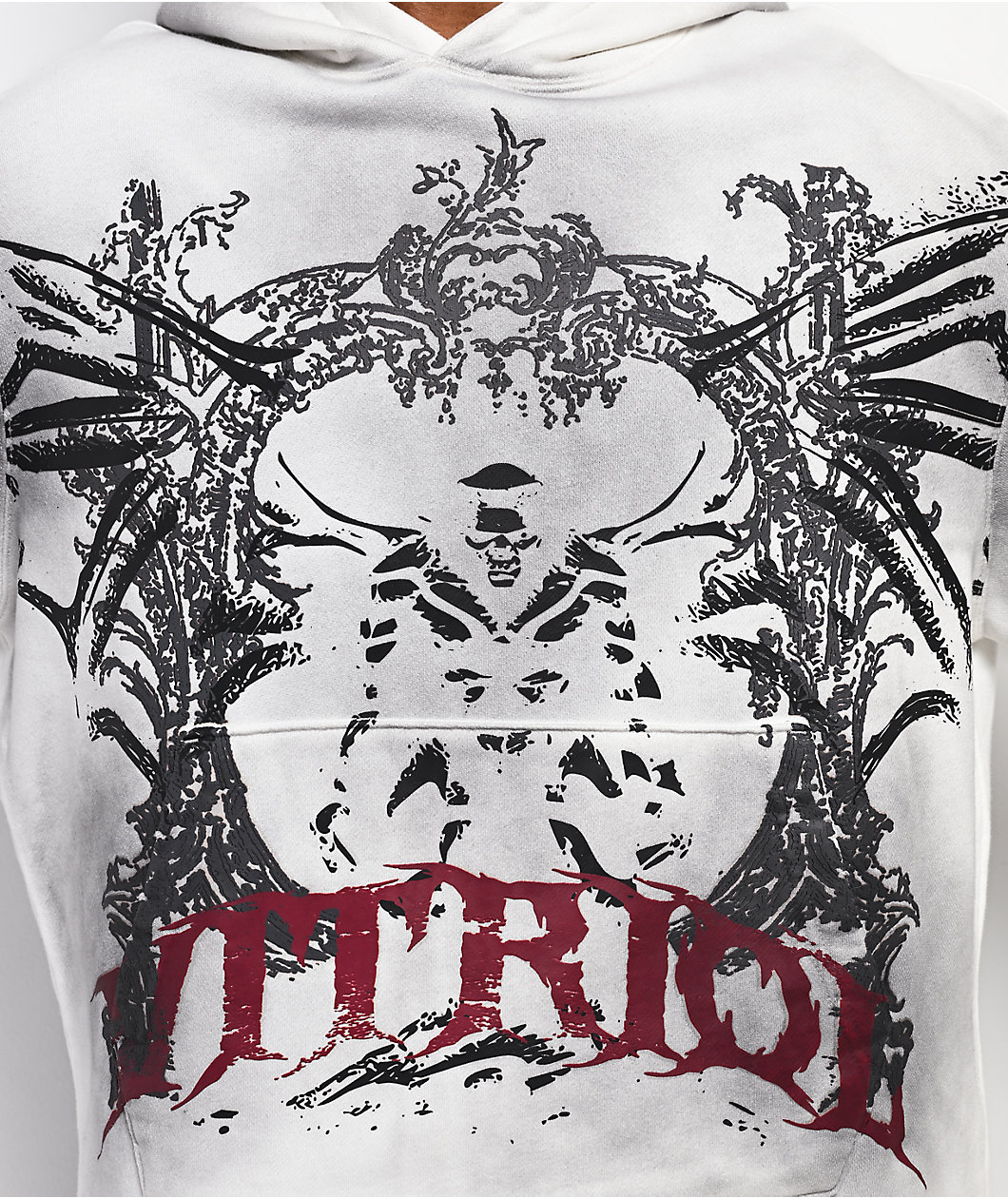 Vitriol Dirt Wing White Wash Boxy Hoodie