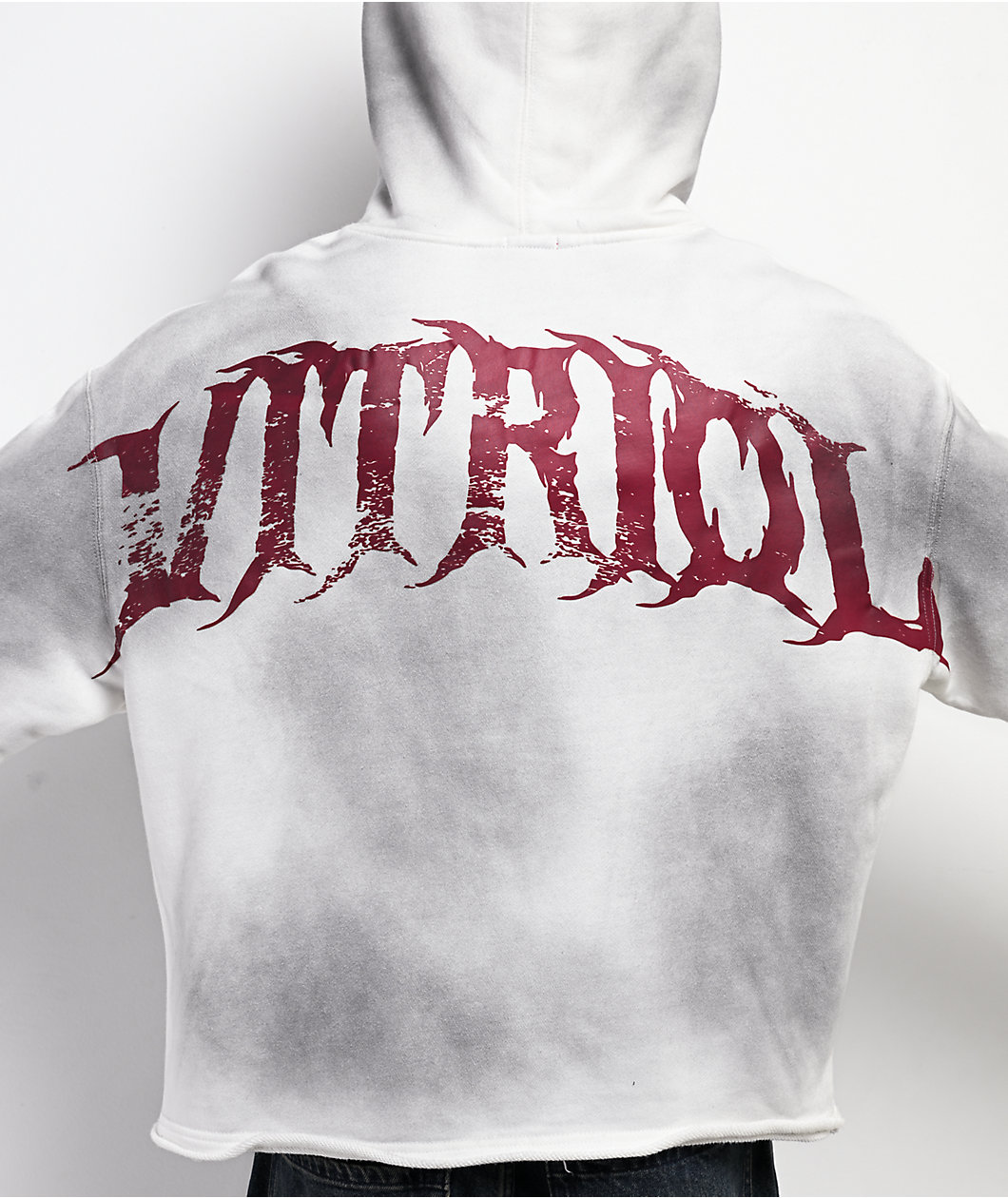 Vitriol Dirt Wing White Wash Boxy Hoodie