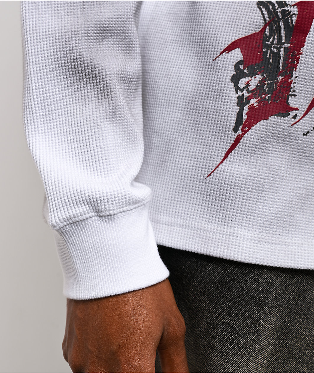 Vitriol Dirt Wing White Wash Thermal Long Sleeve T-Shirt