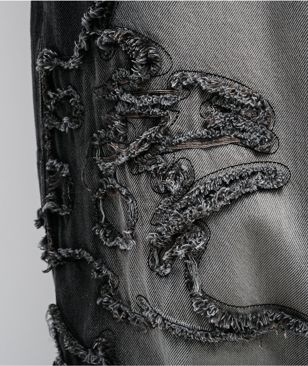 Vitriol Drained Black Wash Ultra Wide Jeans