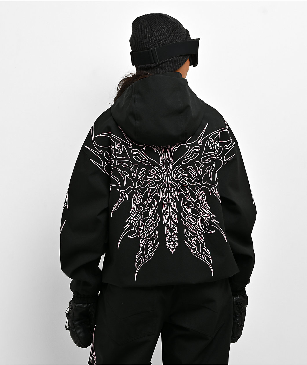 Vitriol Dusk Black & Pink 10K Snowboard Jacket