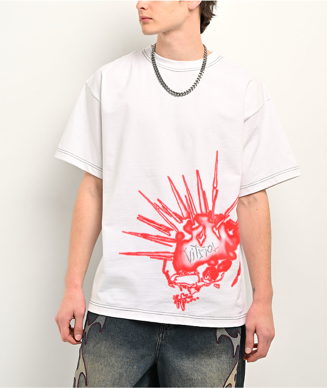 Vitriol Duv White T-Shirt