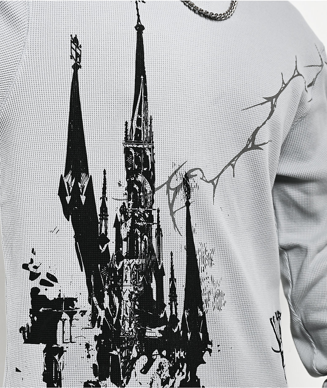 Vitriol Earthquake Silver Thermal Long Sleeve T-Shirt