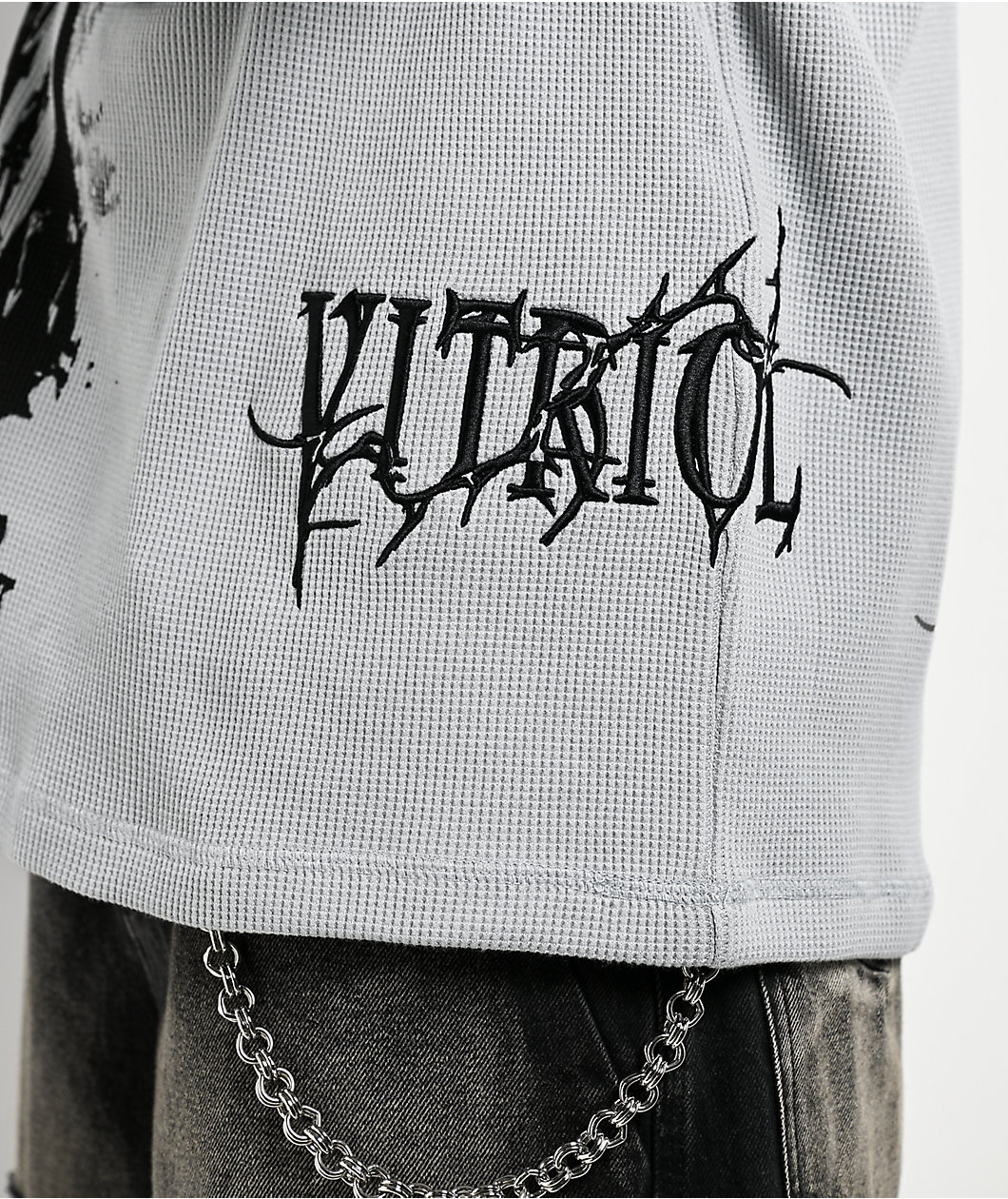 Vitriol Earthquake Silver Thermal Long Sleeve T-Shirt