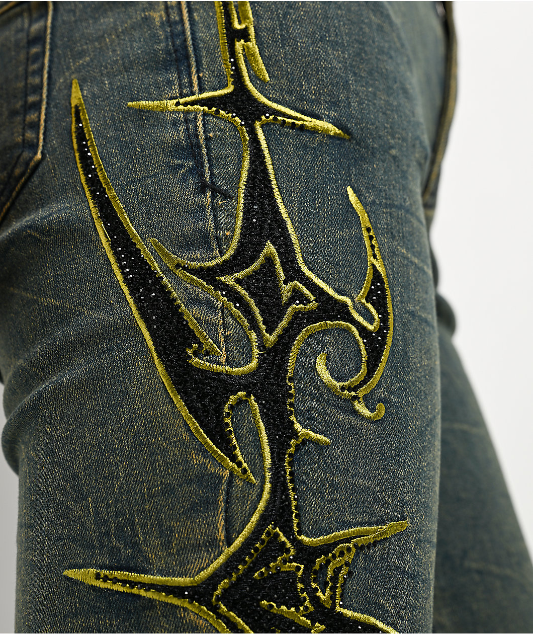 Vitriol Endora Resurrection Blue Wash Bootcut Jeans