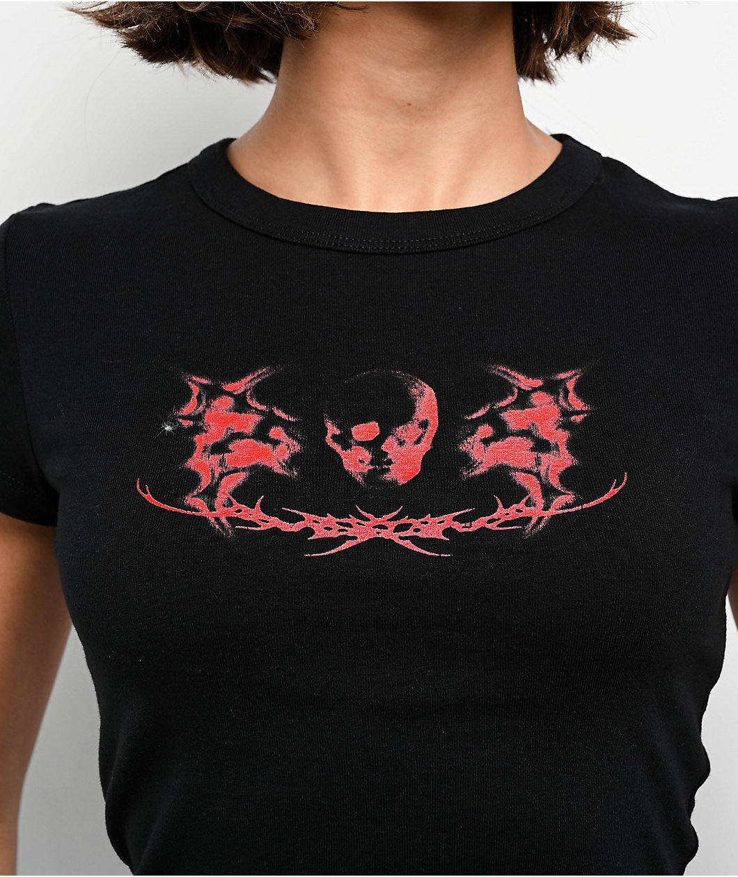 Vitriol Ethereal Sigilism Black Crop T-Shirt