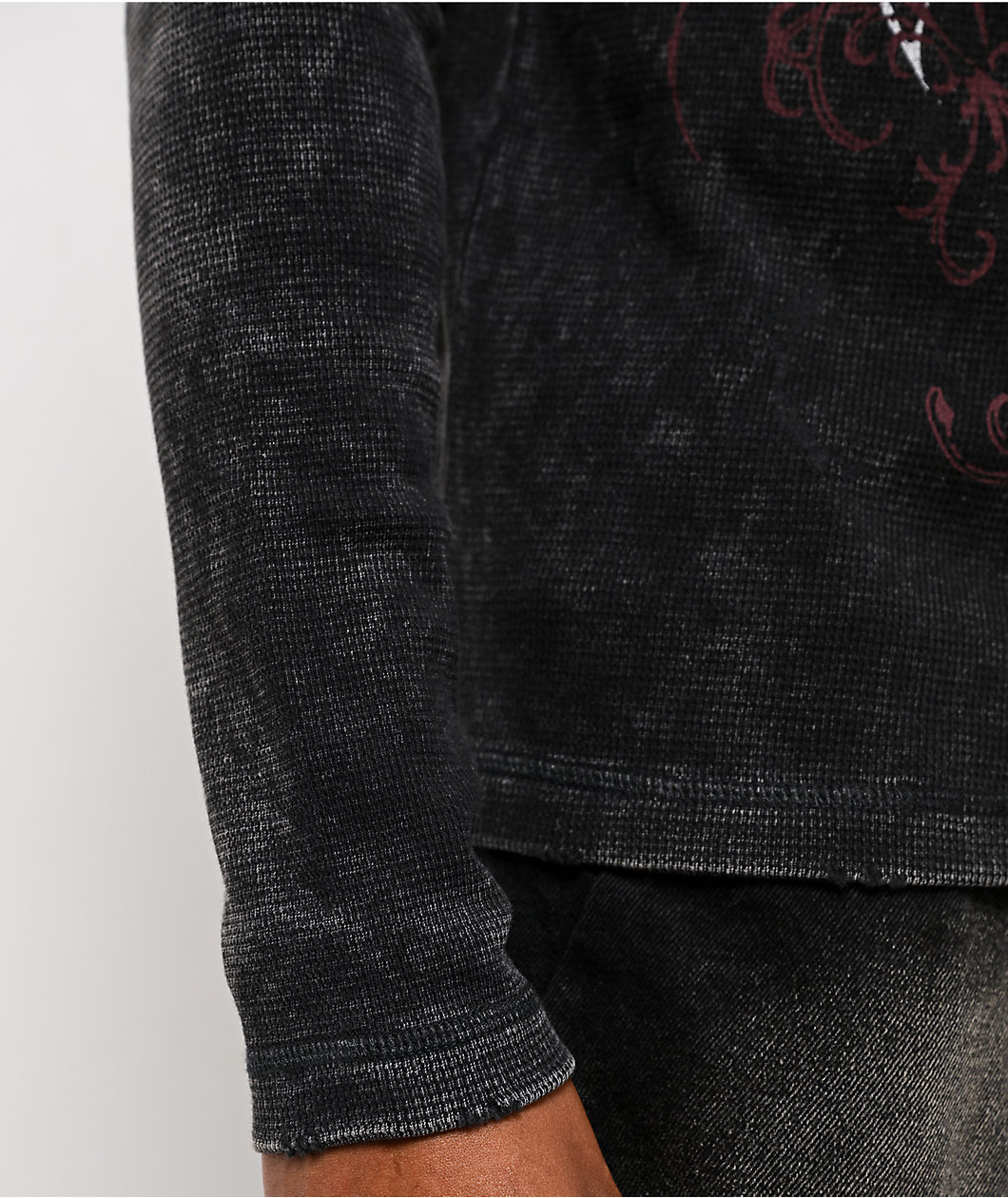Vitriol Excalibur Black Wash Thermal Long Sleeve T-Shirt