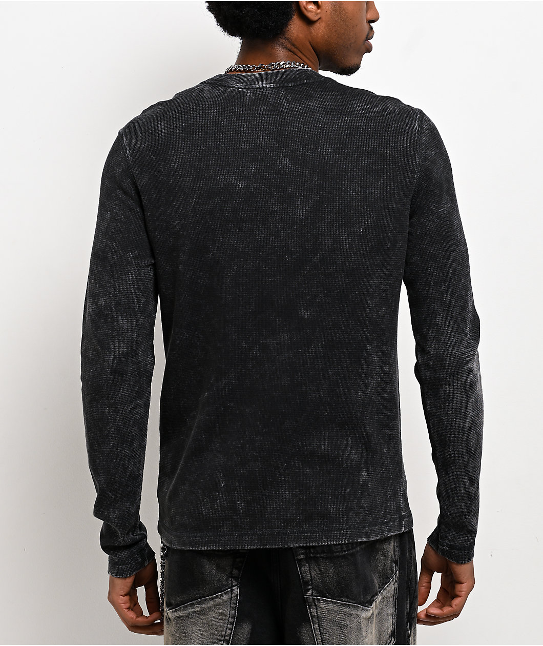 Vitriol Excalibur Black Wash Thermal Long Sleeve T-Shirt