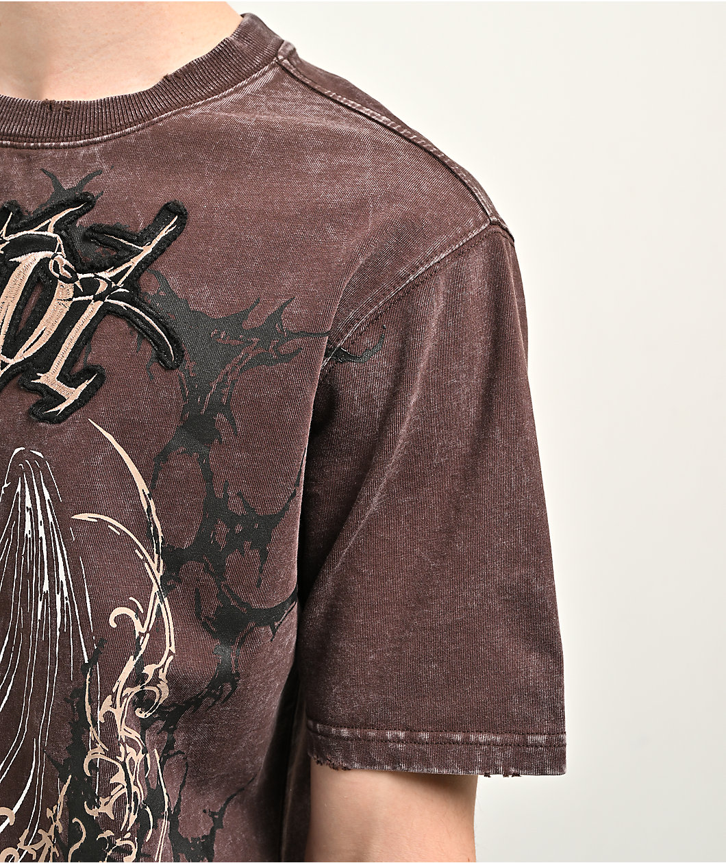 Vitriol Excalibur Brown Wash T-Shirt