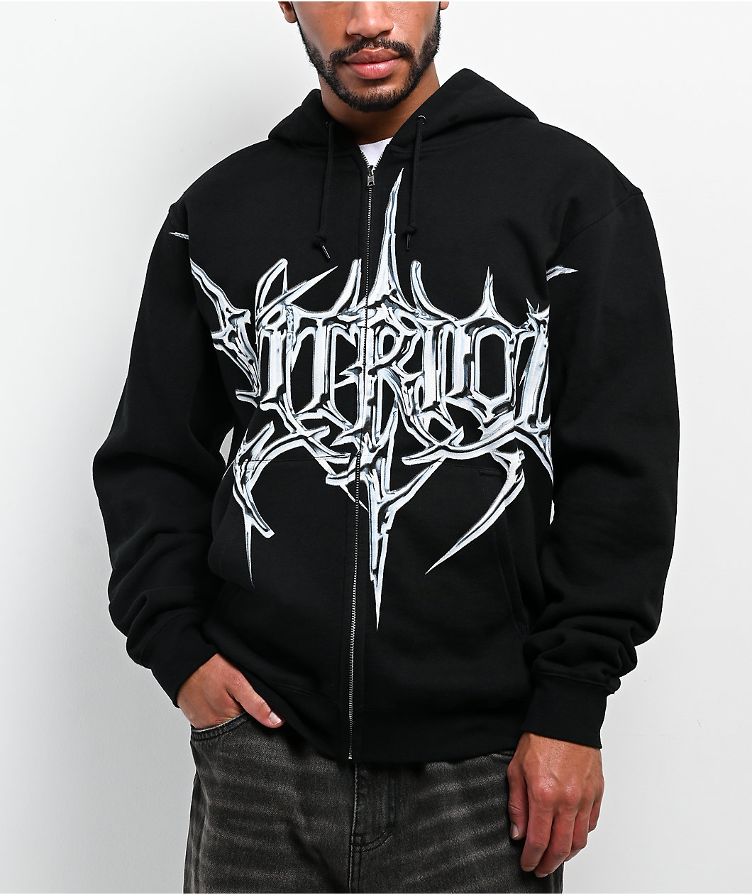 Vitriol Eyes On Me Black Zip Hoodie