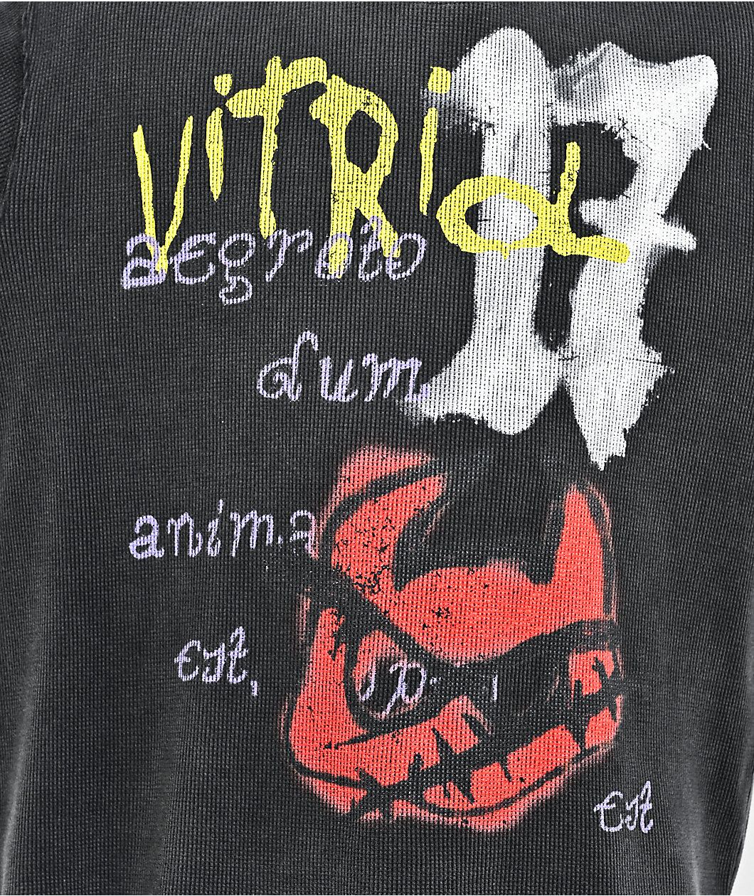 Vitriol Feral Black Thermal Long Sleeve T-Shirt