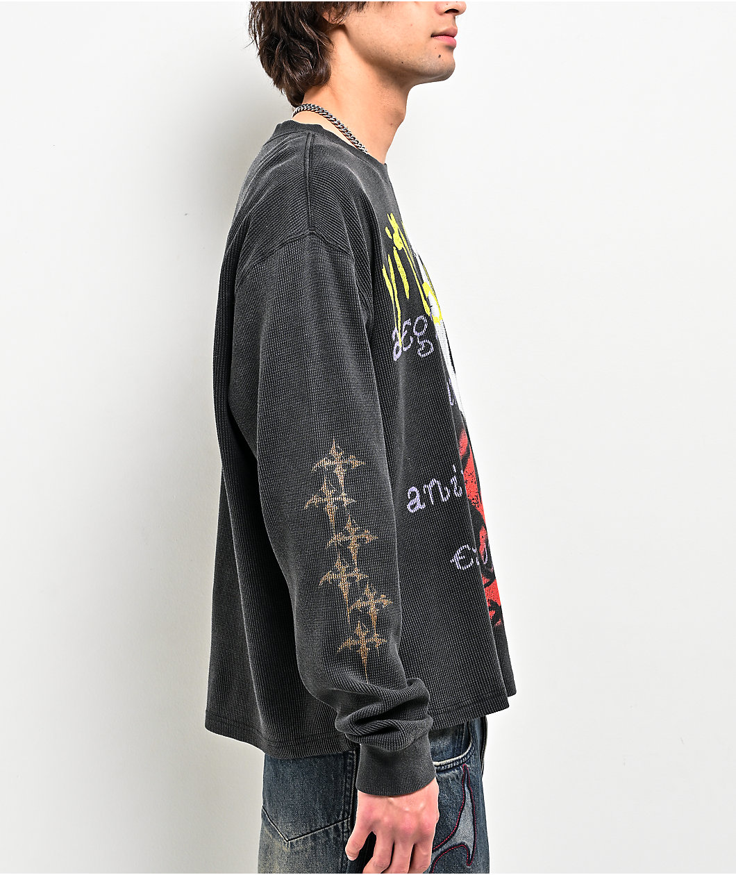 Vitriol Feral Black Thermal Long Sleeve T-Shirt