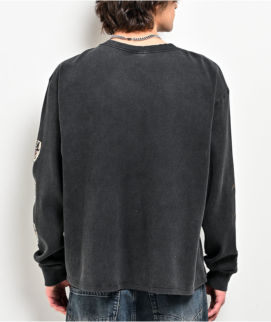 Vitriol Feral Black Thermal Long Sleeve T-Shirt