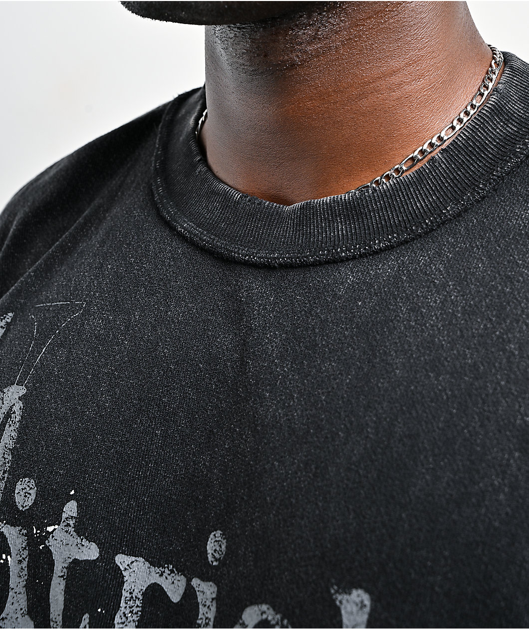 Vitriol Feral Friend Black Wash Knit T-Shirt