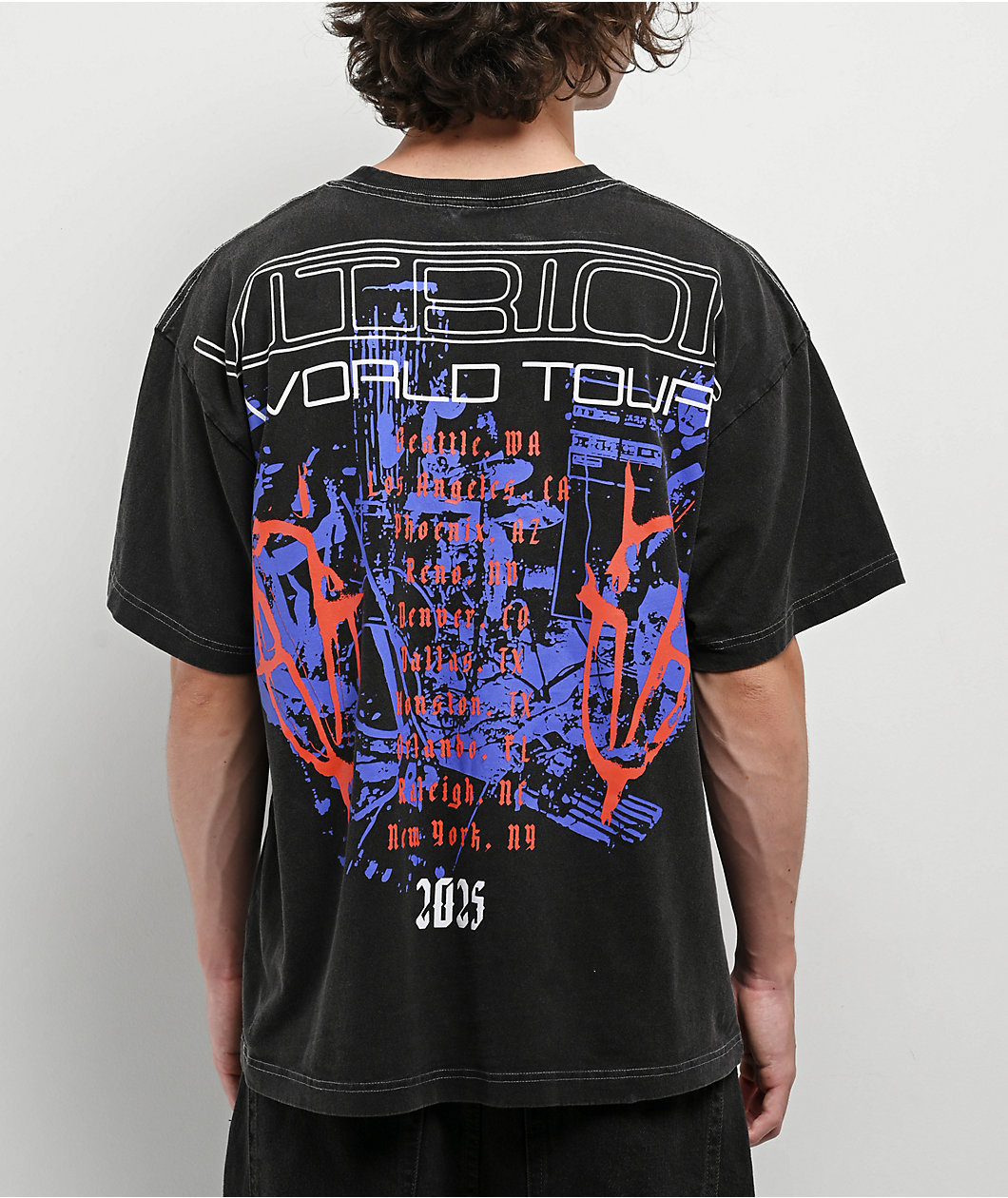 Vitriol Follow Black Wash T-Shirt