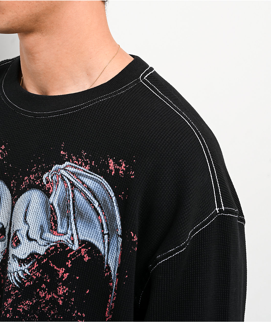 Vitriol Follow The Rift Black Thermal Long Sleeve T-Shirt