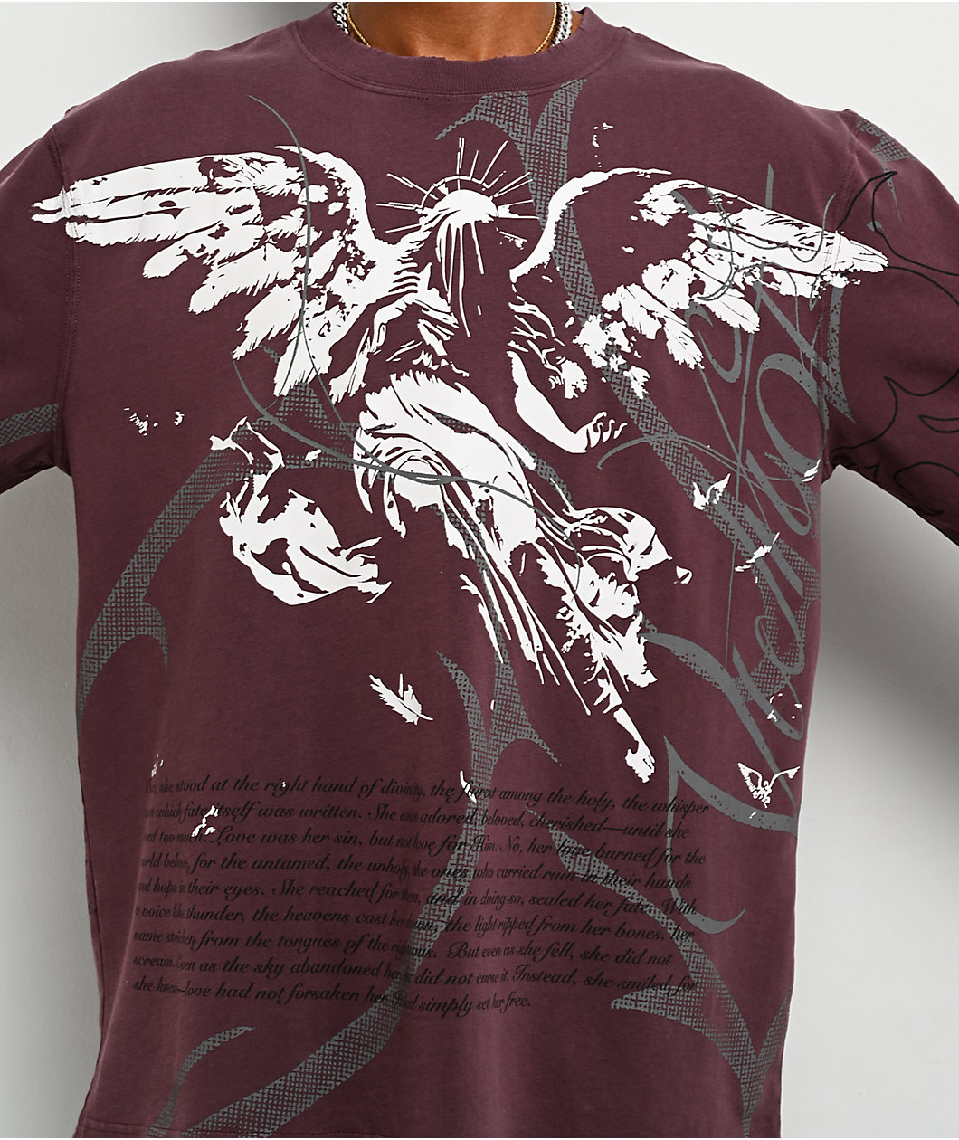 Vitriol Forsaken Maroon Long Sleeve T-Shirt