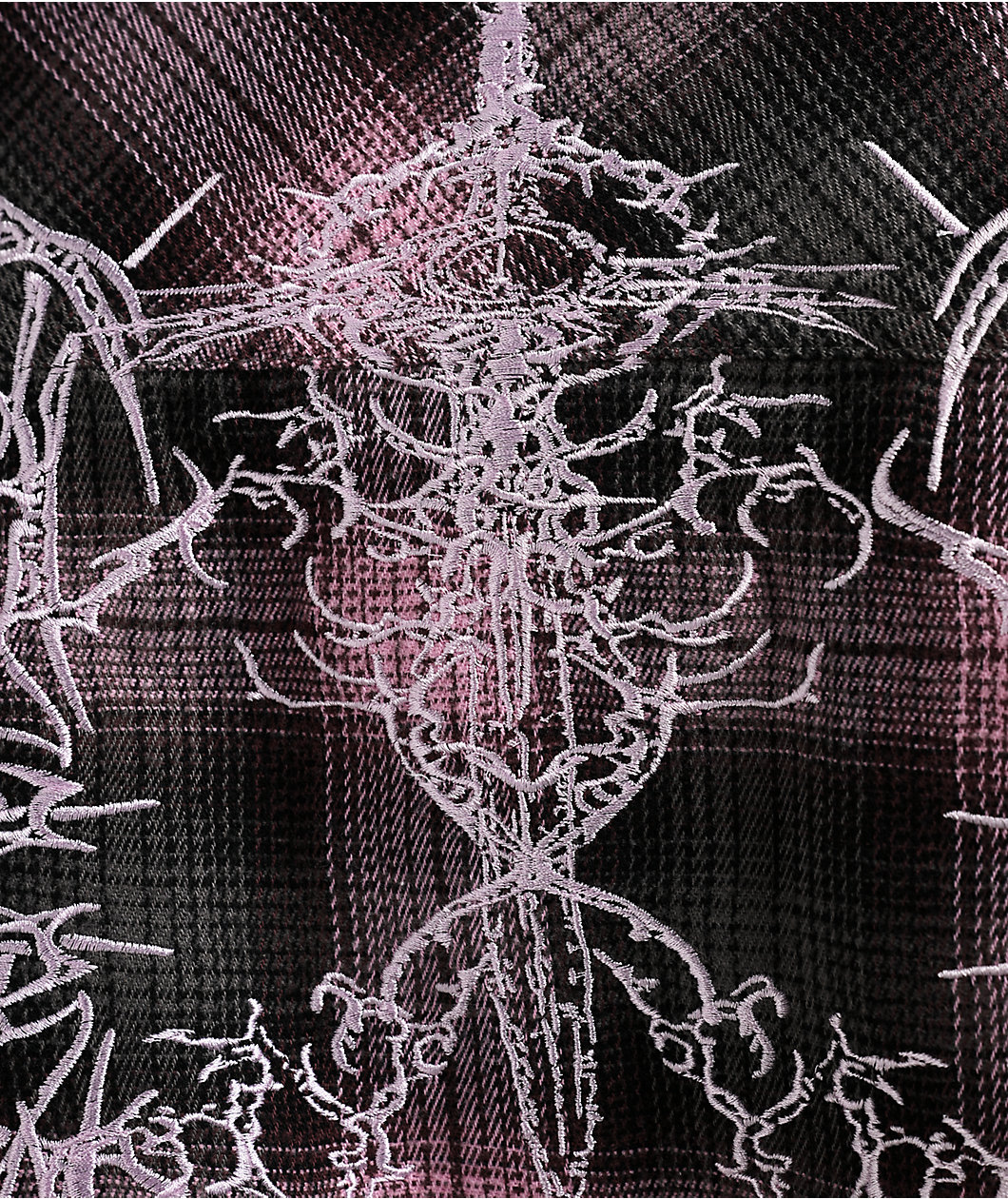 Vitriol Fracture Pink Flannel Shirt