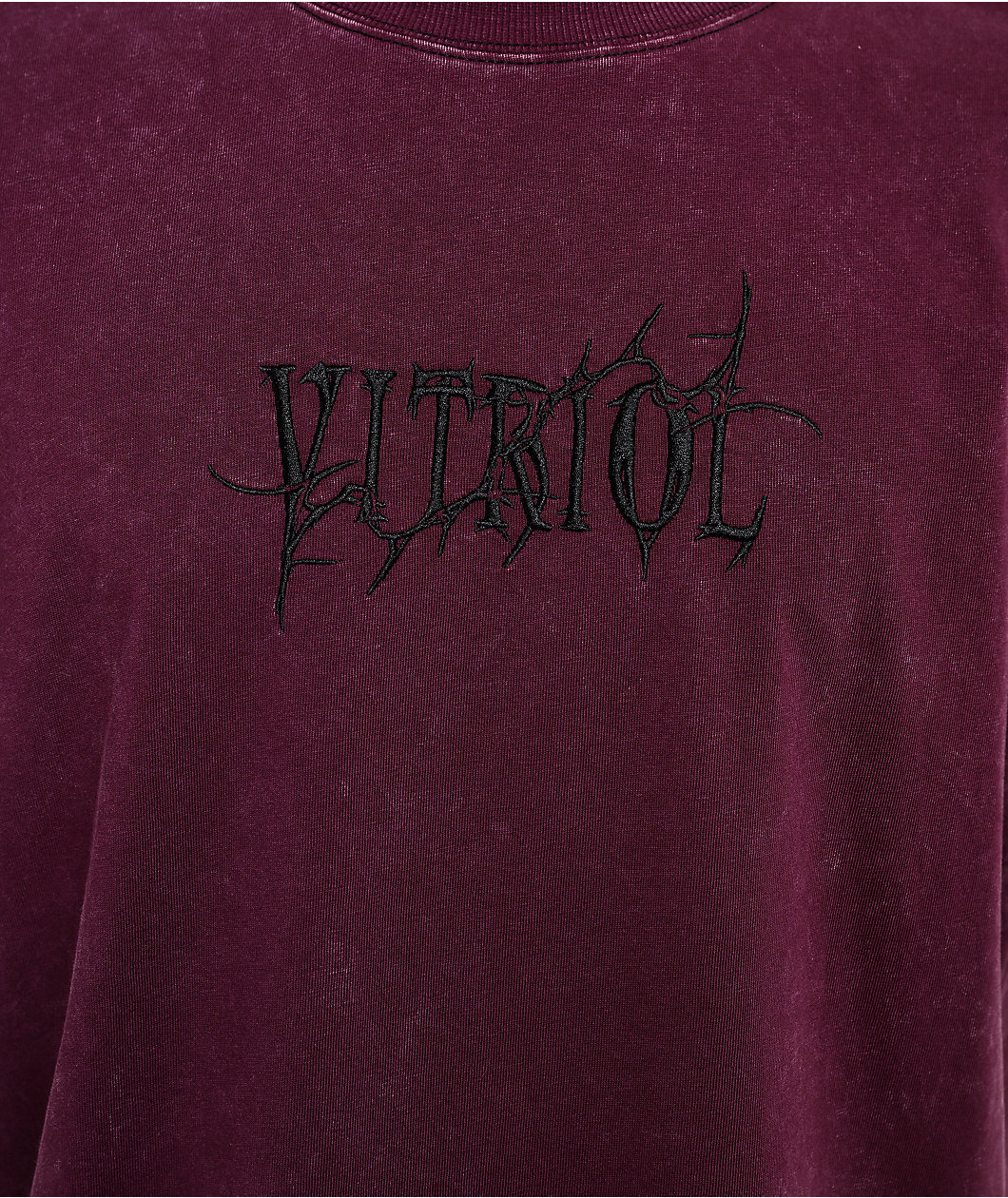 Vitriol Freak Boy Burgundy Wash T-Shirt
