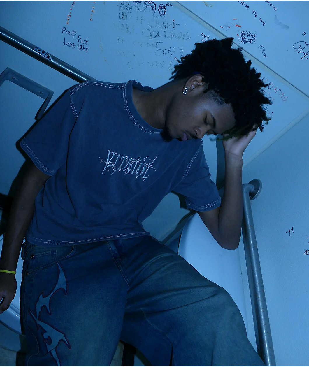 Vitriol Freak Boy Grey Wash T-Shirt