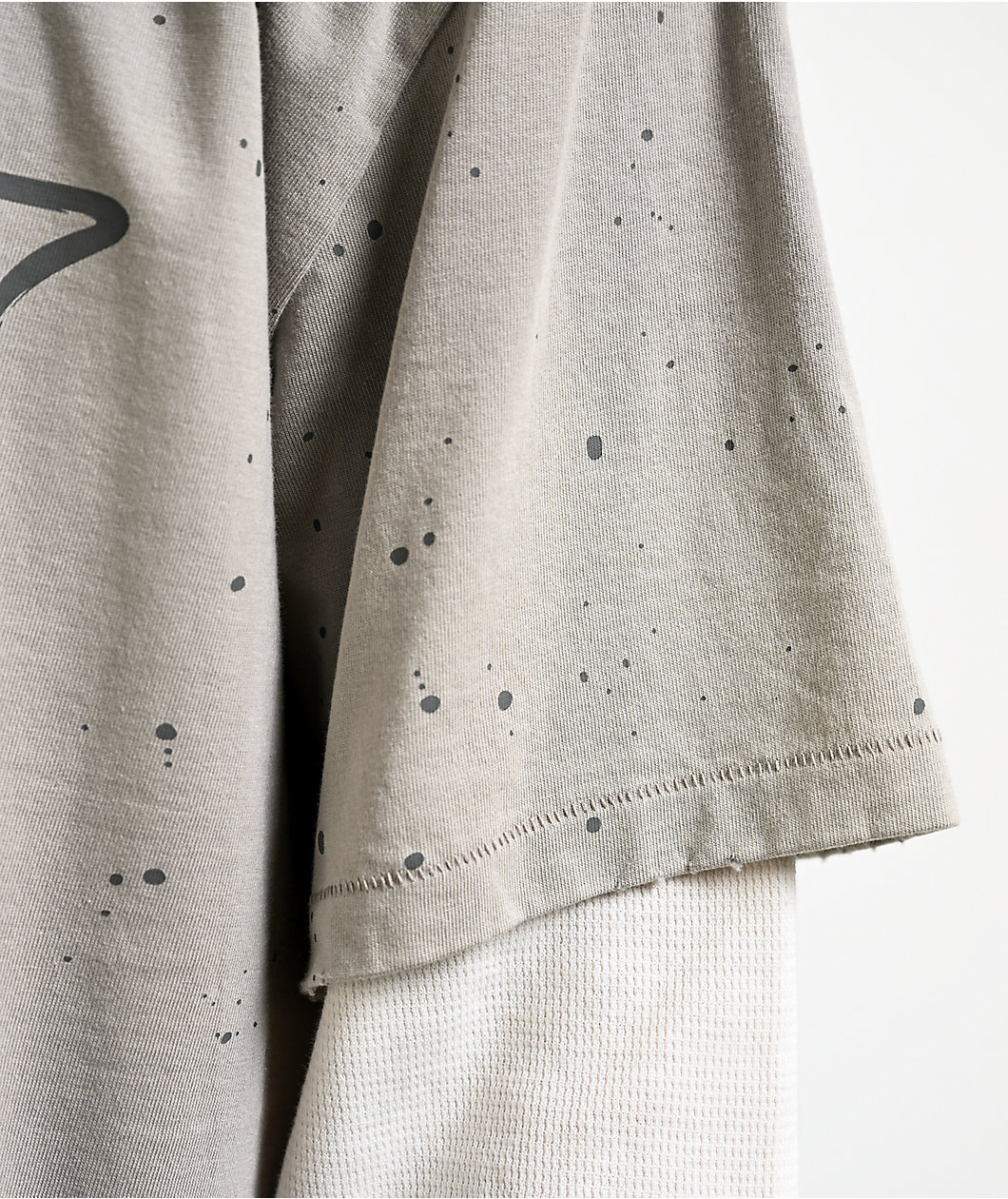 Vitriol From Ash White & Grey 2fer Long Sleeve T-Shirt