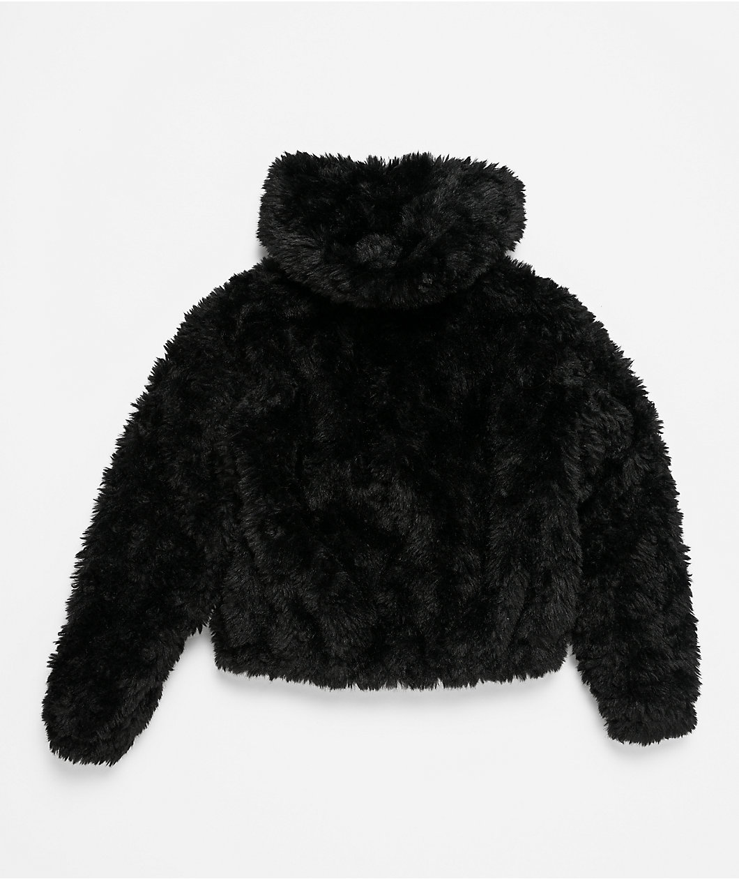 Vitriol Furget Me Not Black Crop Zip Jacket