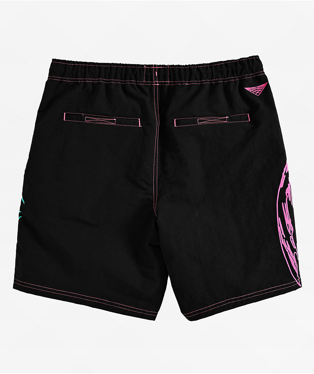 Vitriol Fusion Black, Pink & Blue Board Shorts