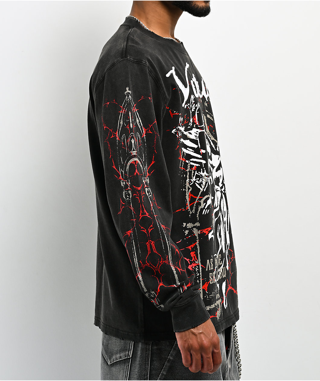 Vitriol Gazebo Black Wash 2fer Long Sleeve T-Shirt