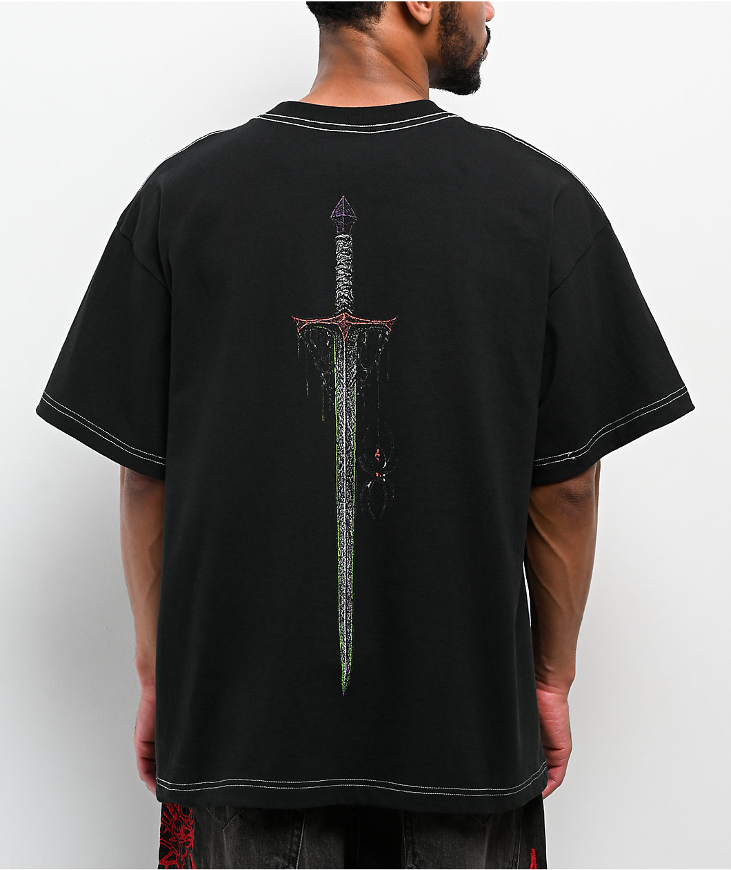 Vitriol Ghoulish Creatures Black Boxy T-Shirt