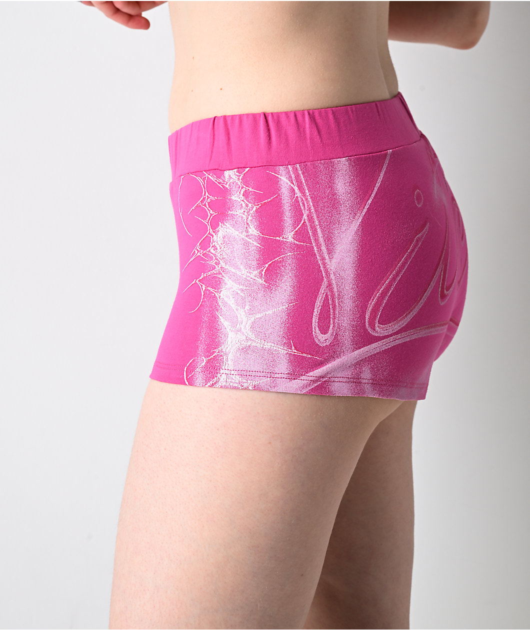 Vitriol Gigi Airbrush Pink Micro Shorts
