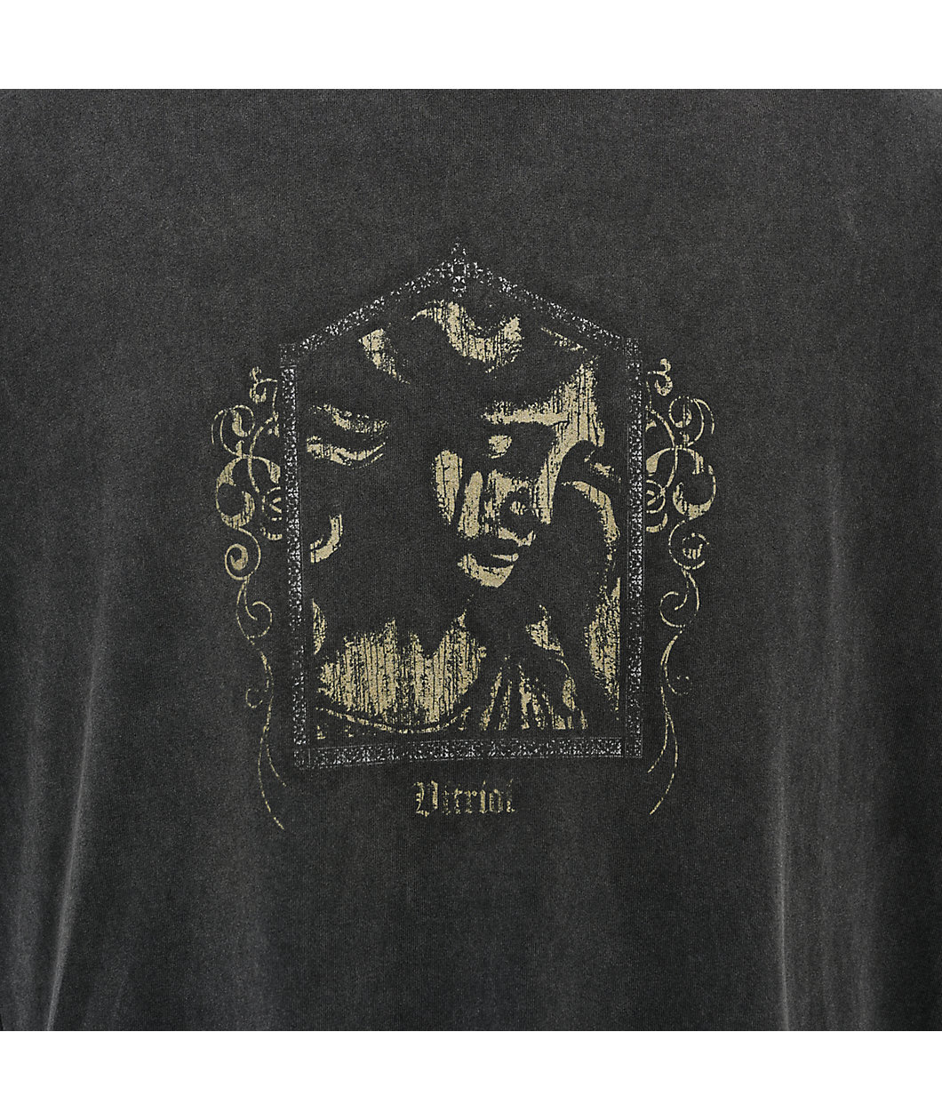 Vitriol Gothic Frame Vintage Black Long Sleeve T-Shirt