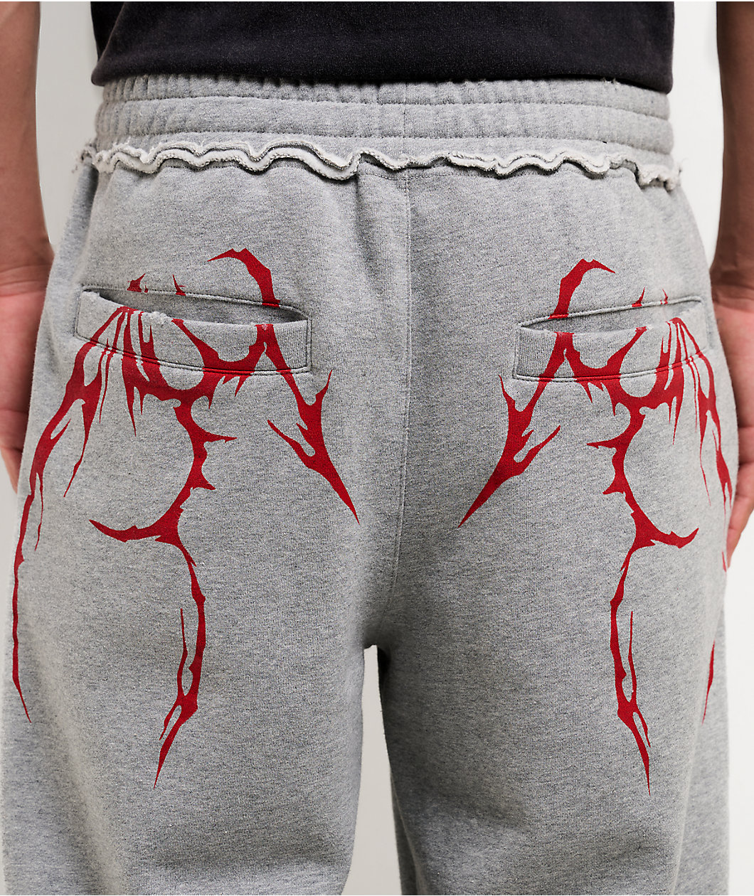 Vitriol Harrow Haunt Grey Baggy Sweatpants