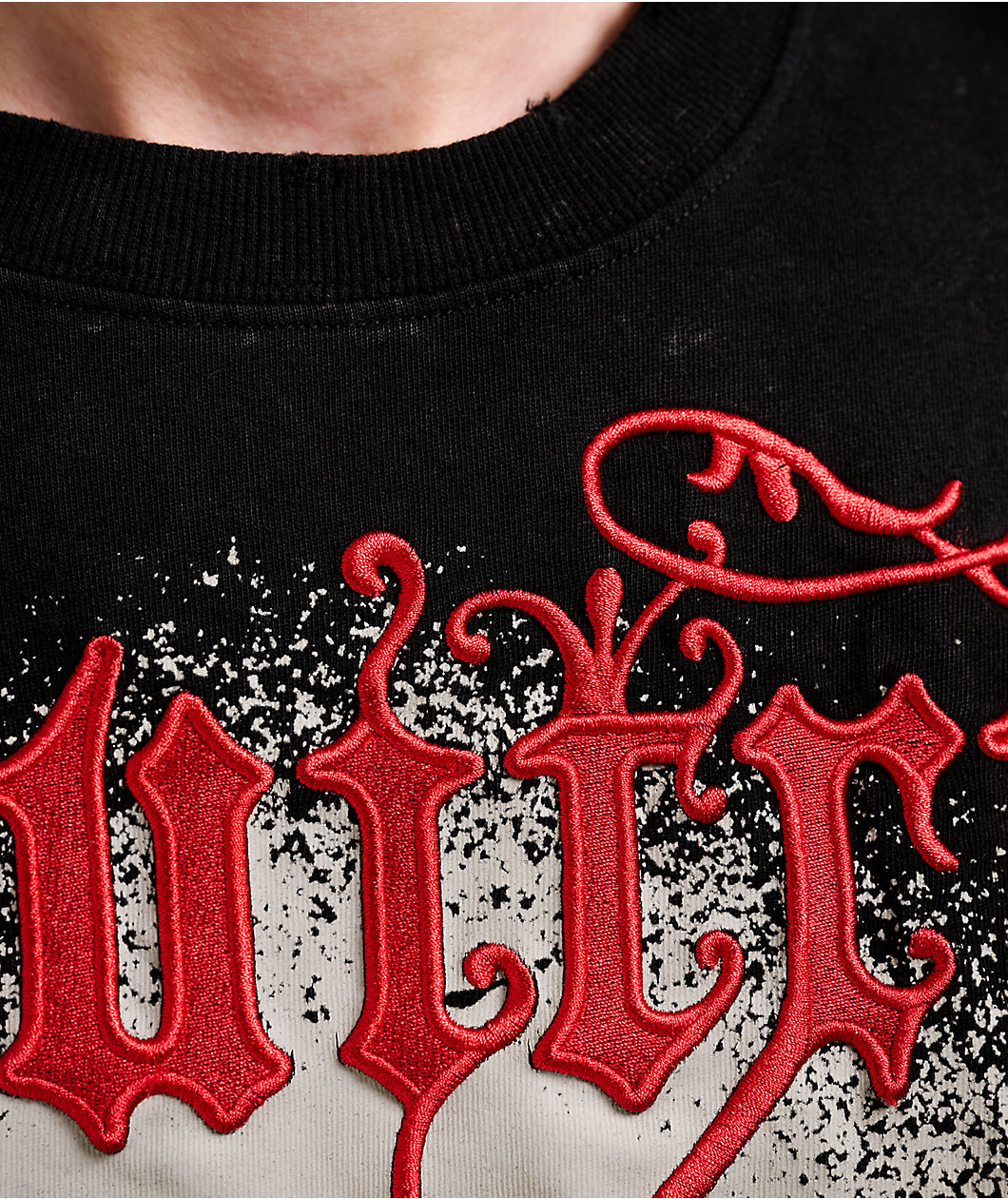 Vitriol Holy Ghost Black Wash Boxy T-Shirt