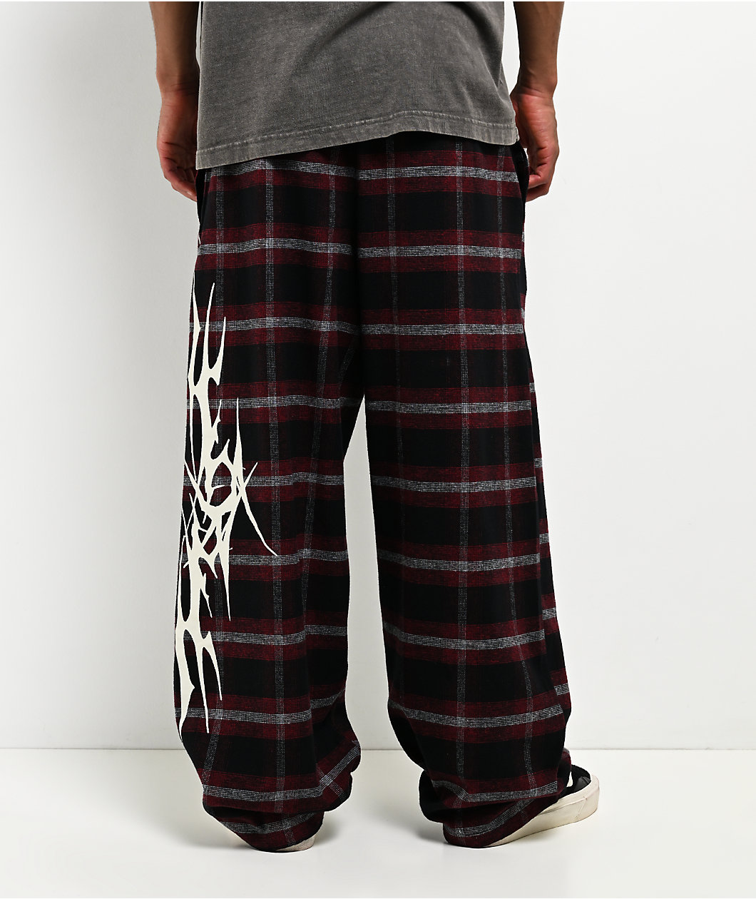 Vitriol Jagged Black Plaid Lounge Pants
