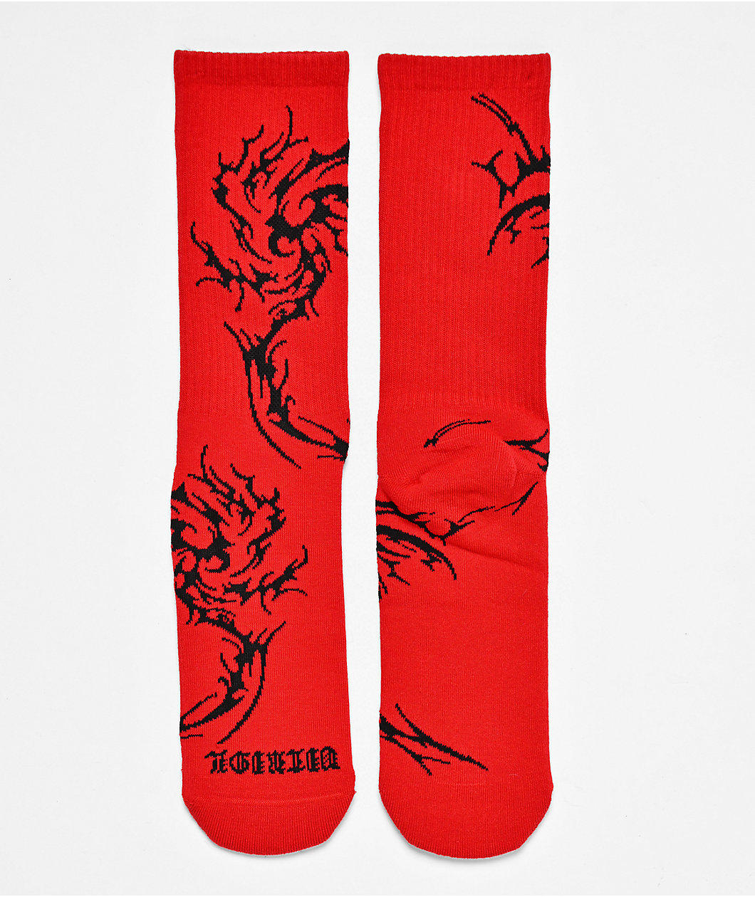 Vitriol Jagged Red Crew Socks