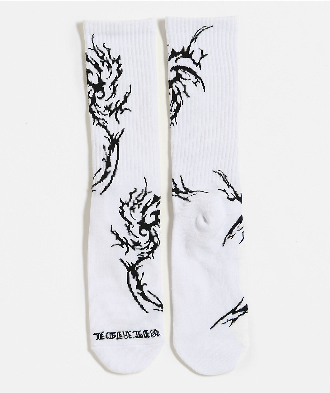 Vitriol Jagged White Crew Socks