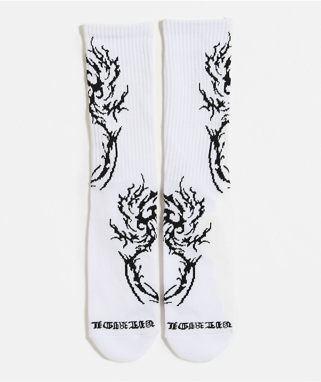 Vitriol Jagged White Crew Socks