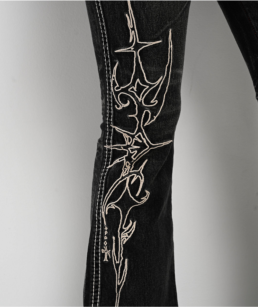 Vitriol Justina Black Wash Bootcut Jeans