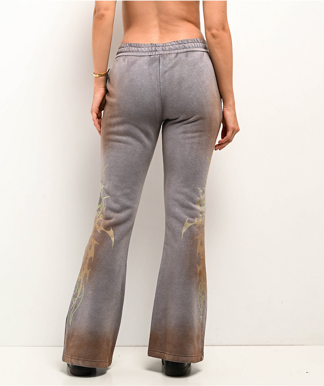 Vitriol Karli Flare Cyber Grey Sweatpants