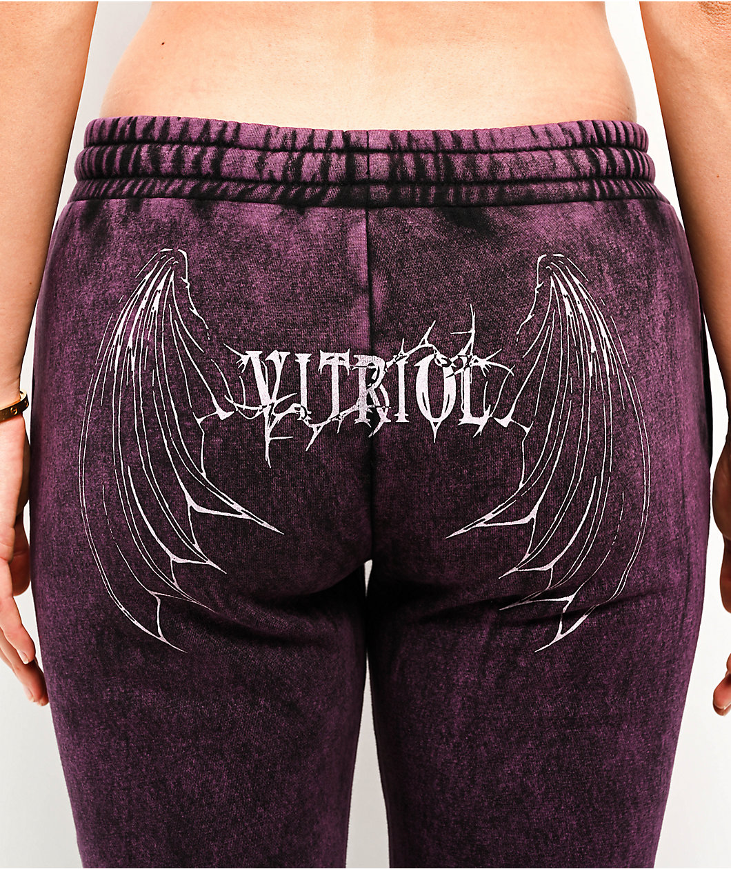 Vitriol Karli Shadow Purple Wash Sweatpants