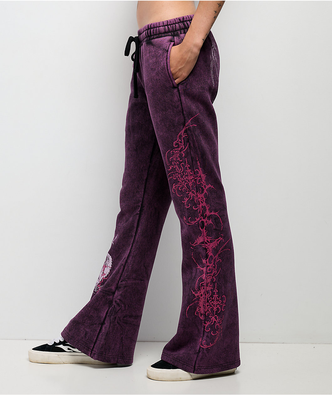 Vitriol Karli Shadow Purple Wash Sweatpants
