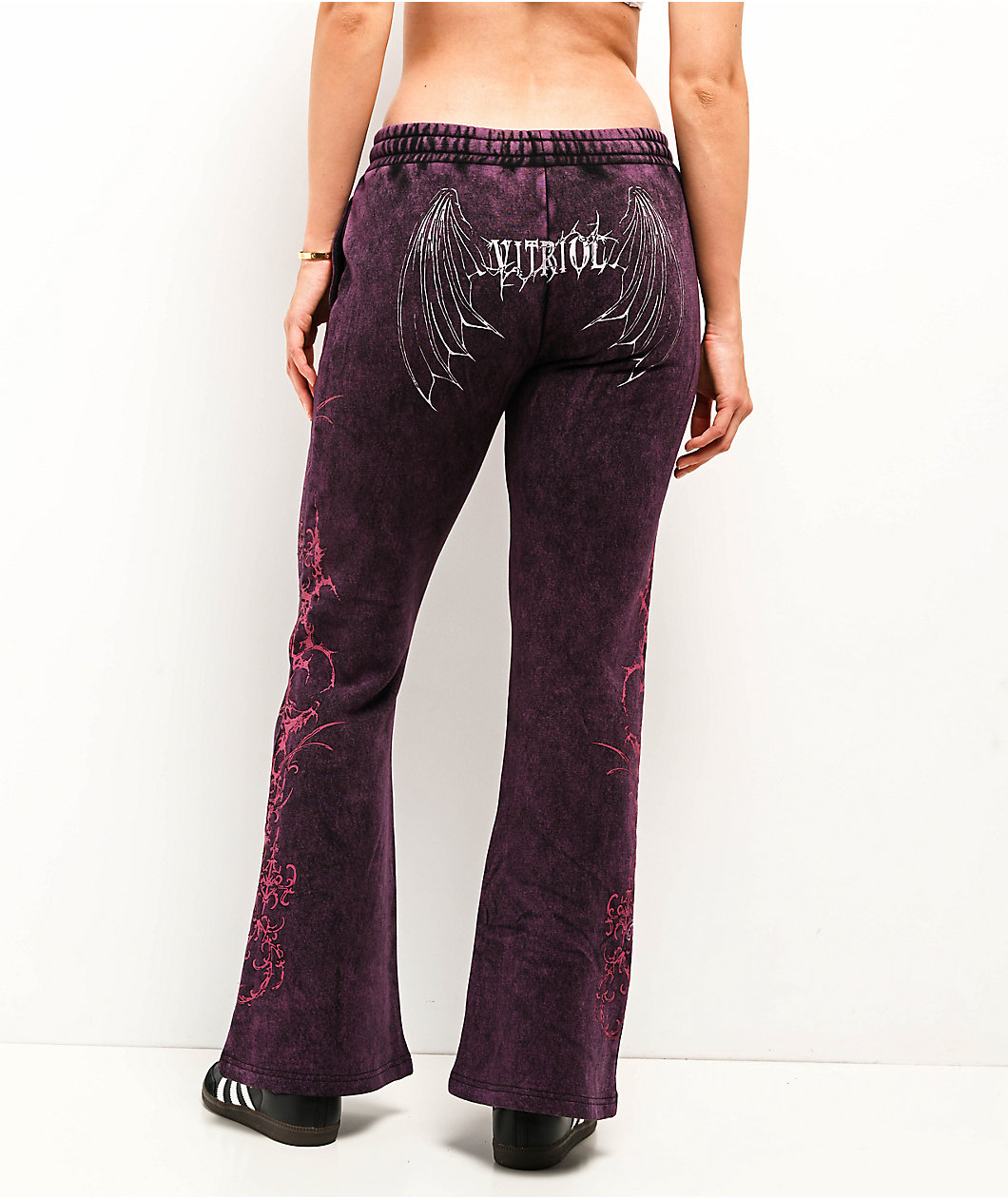 Vitriol Karli Shadow Purple Wash Sweatpants
