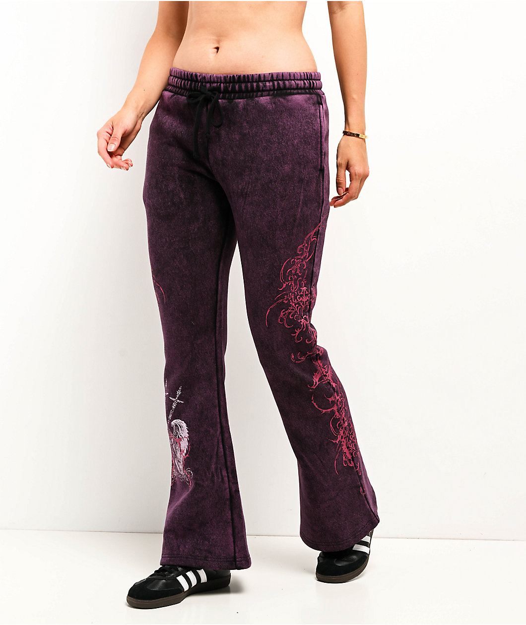 Vitriol Karli Shadow Purple Wash Sweatpants