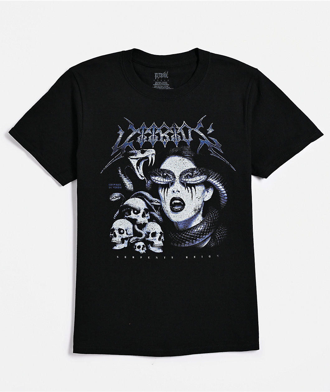 Vitriol Kids Serpents Reign Black T-Shirt