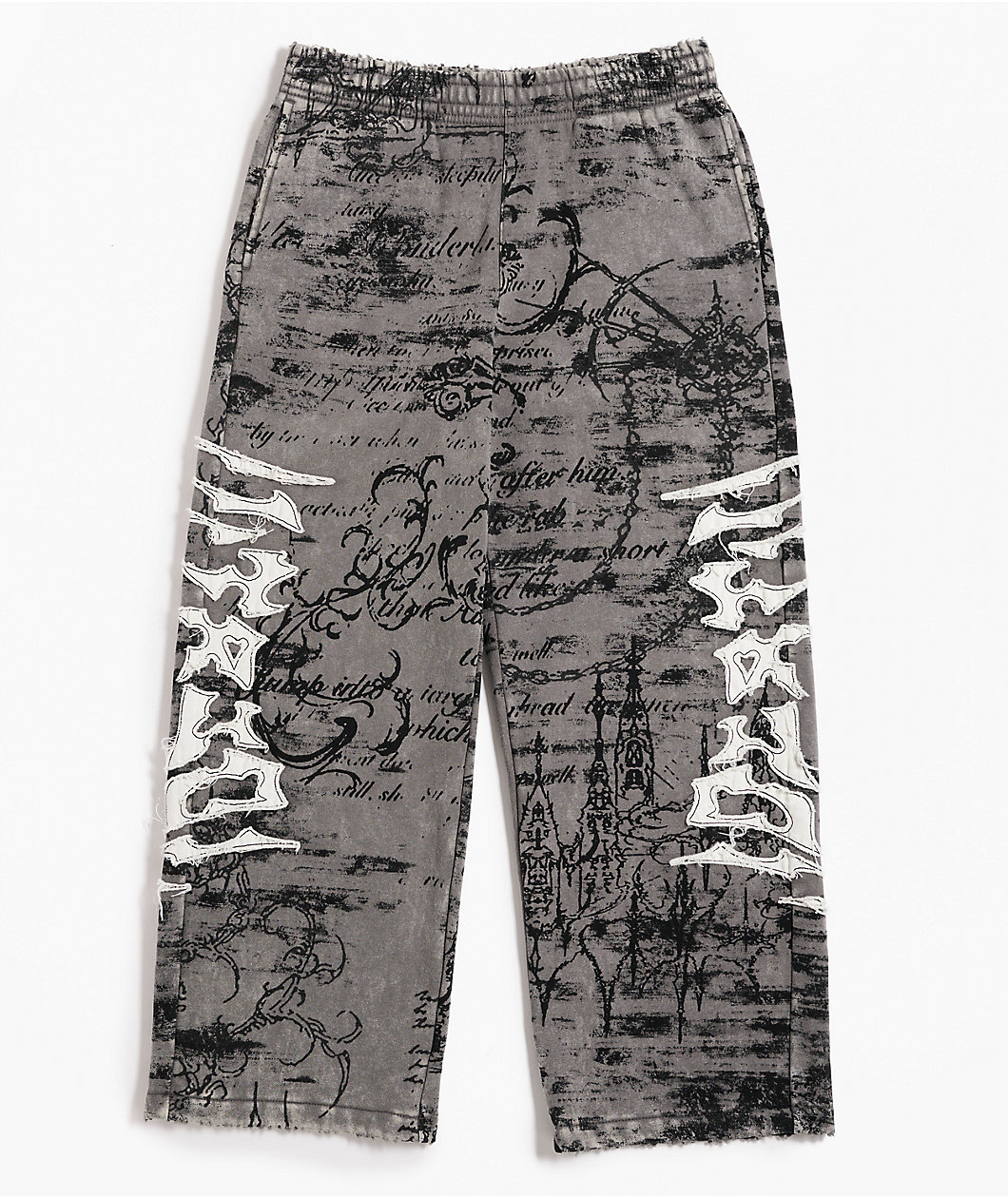 Vitriol Kids Void Scrolls Grey Sweatpants