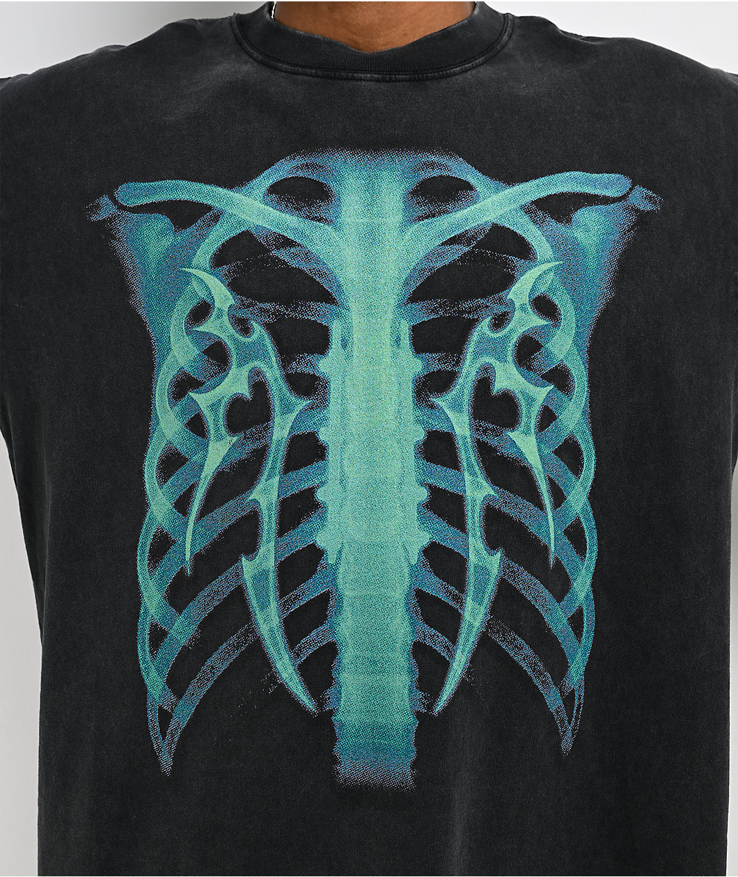 Vitriol Lead Vest Black Wash Boxy T-Shirt